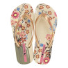 CHANCLAS DE MUJER IPANEMA VERAO TROPICAL FEM BEIGE/GOLD