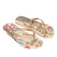 CHANCLAS DE MUJER IPANEMA VERAO TROPICAL FEM BEIGE/GOLD - Querol online