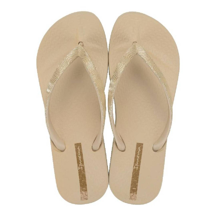 CHANCLAS DE MUJER IPANEMA MESH IX FEM BEIGE/BEIGE/GOLD - Querol online