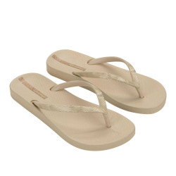 CHANCLAS DE MUJER IPANEMA MESH IX FEM BEIGE/BEIGE/GOLD - Querol online
