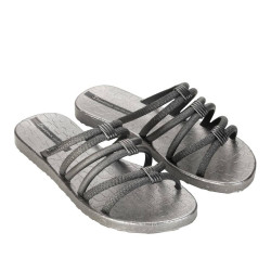 CHANCLAS DE MUJER IPANEMA DIVERSA MAIS SLIDE AD SILVER/SILVER - Querol online