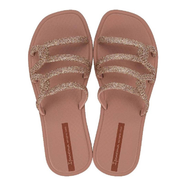 CHANCLAS DE MUJER IPANEMA SOLAR GLOW SLIDE AD PINK/GLITTER - Querol online