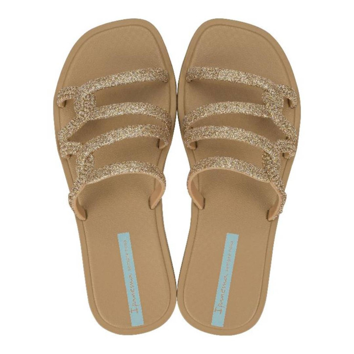 CHANCLAS DE MUJER IPANEMA SOLAR GLOW SLIDE AD BEIGE/GLITTER - Querol online