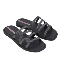 CHANCLAS DE MUJER IPANEMA SOLAR GLOW SLIDE AD BLACK/GLITTER - Querol online
