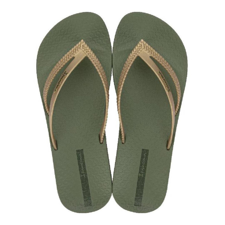 CHANCLAS DE MUJER IPANEMA BOSSA SOFT V FEM GREEN/GOLD - Querol online