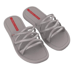CHANCLAS DE MUJER IPANEMA MEU SOL SLIDE FEM GREY/RED - Querol online