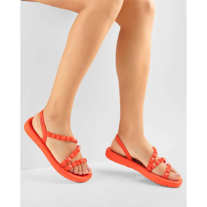 CHANCLAS DE MUJER IPANEMA MEU SOL FLATFORM AD RED/PINK - Querol online