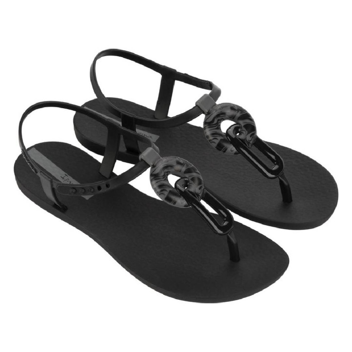 CHANCLAS DE MUJER IPANEMA CLASS MARBLE SANDAL FEM BLACK/GREY - Querol online