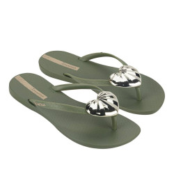 CHANCLAS DE MUJER IPANEMA MAXI FASHION III FEM GREEN/GOLD - Querol online