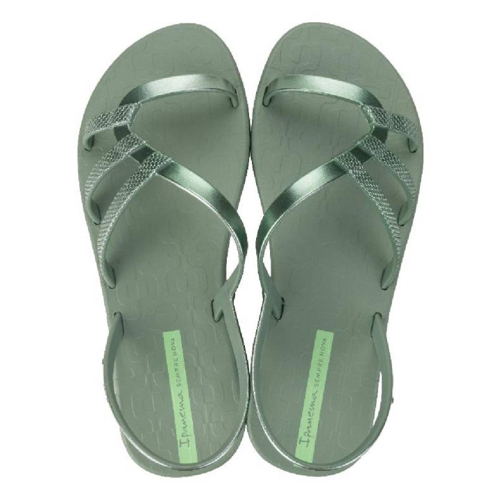 CHANCLAS DE MUJER IPANEMA DIVERSA MAIS SANDAL AD GREEN/METALLIC - Querol online
