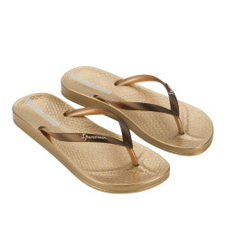CHANCLAS DE MUJER IPANEMA ANATOMICA SHINE FEM BEIGE/BRONZE - Querol online