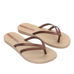 CHANCLAS DE MUJER IPANEMA BOSSA FEM BEIGE/COPPER - Querol online