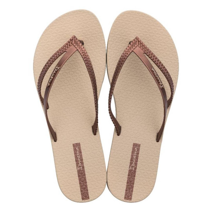 CHANCLAS DE MUJER IPANEMA BOSSA FEM BEIGE/COPPER - Querol online