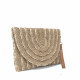 Bossa clutch de mà teixit amb corretja desmontable - Querol online