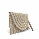 Bossa clutch de mà teixit amb corretja desmontable - Querol online