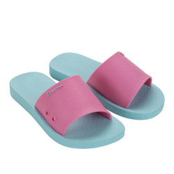 CHANCLAS DE NIñA IPANEMA ANAT CLASSIC SLIDE KIDS AZUL ROSA - Querol online