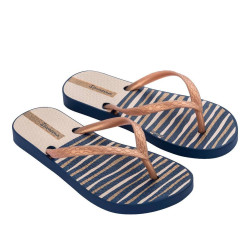 CHANCLAS DE NIñA IPANEMA CLASSIC HAPPY KIDS AZUL DORADO - Querol online
