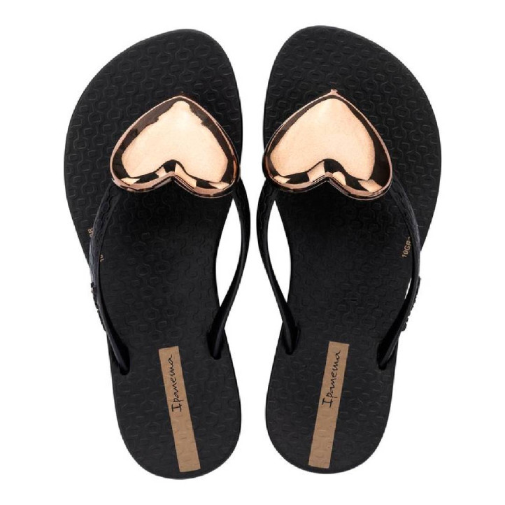 CHANCLAS DE NIñA IPANEMA MAXI FASHION II KIDS NEGRO BRONCE - Querol online