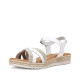 sandalias Redlove laia blancas con tiras delanteras cruzadas - Querol online