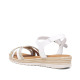 sandalias Redlove laia blancas con tiras delanteras cruzadas - Querol online