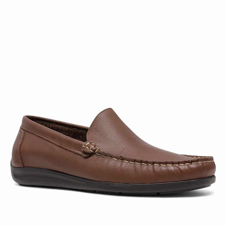 Sabates vestir Lobo denali marrons amb repunt al to - Querol online