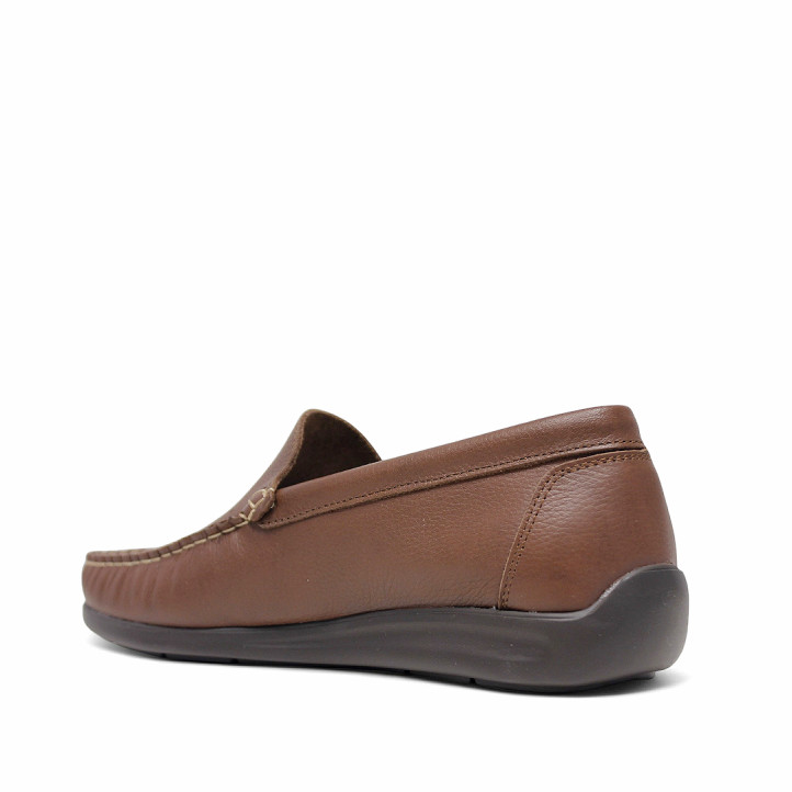 Zapatos vestir Lobo denali marrones con repunte al tono - Querol online