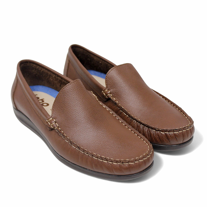 Sabates vestir Lobo denali marrons amb repunt al to - Querol online