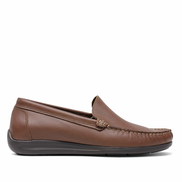 Sabates vestir Lobo denali marrons amb repunt al to - Querol online