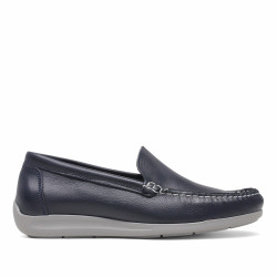 Zapatos vestir Lobo denali azules con repunte blanco - Querol online