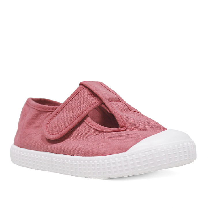 Zapatillas lona Victoria drec rosas estilo pepito - Querol online