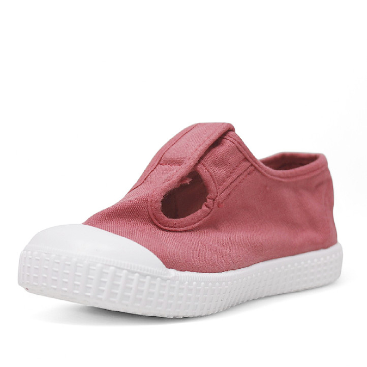 Zapatillas lona Victoria drec rosas estilo pepito - Querol online