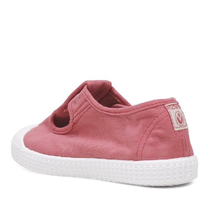 Zapatillas lona Victoria drec rosas estilo pepito - Querol online