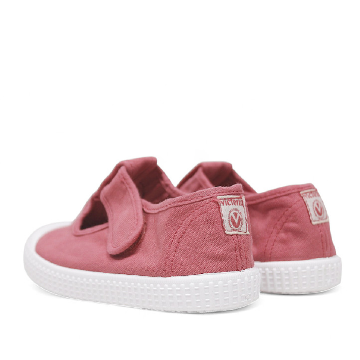 Zapatillas lona Victoria drec rosas estilo pepito - Querol online