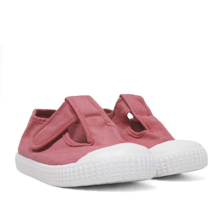 Zapatillas lona Victoria drec rosas estilo pepito - Querol online
