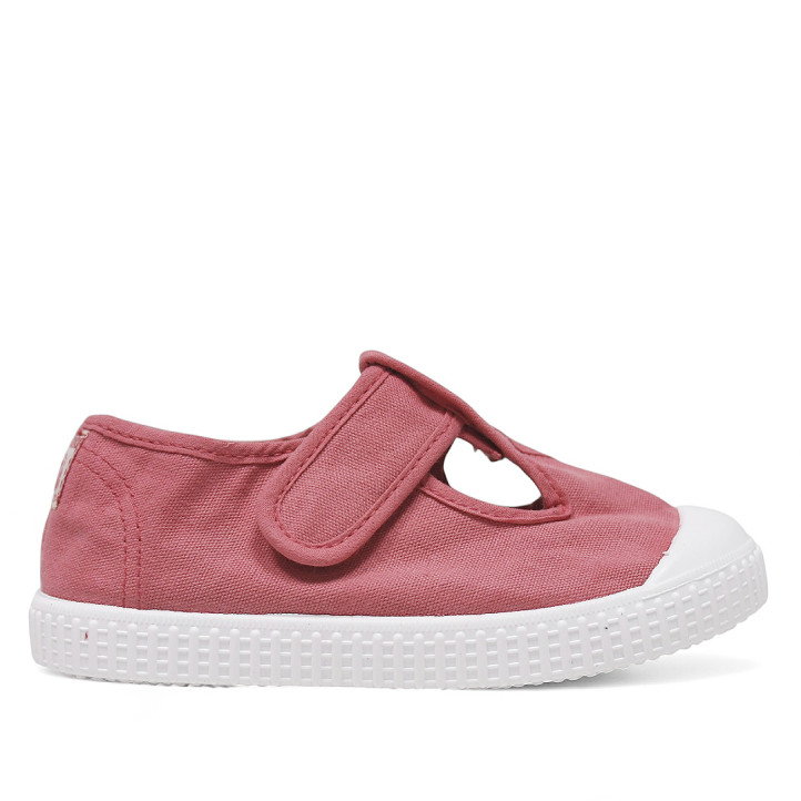 Zapatillas lona Victoria drec rosas estilo pepito - Querol online