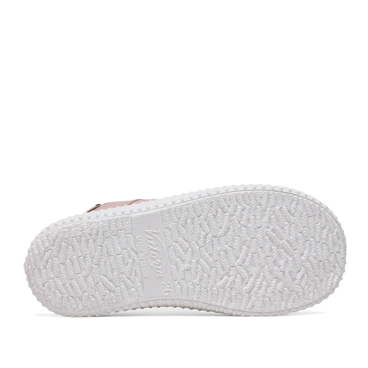 Zapatillas deporte Victoria basket rosas con doble cierre de velcro - Querol online