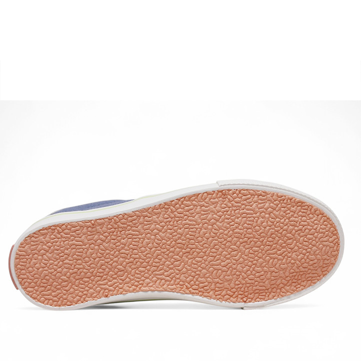 Zapatillas lona Victoria tribu azules con la V amarilla - Querol online