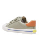 Zapatillas lona Victoria tribu kakis con la V azul - Querol online