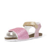 sandalias Chicco fiore con tiras de glitter multicolor y cierre con velcro