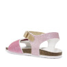 sandalias Chicco fiore con tiras de glitter multicolor y cierre con velcro