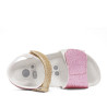 sandalias Chicco fiore con tiras de glitter multicolor y cierre con velcro