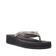 Chanclas Nicoboco ana marrones con abalorios brillantes y cuña - Querol online