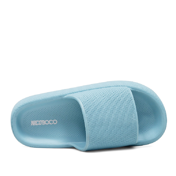 Chanclas Nicoboco goliat azules de pala - Querol online
