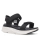 Sandalias cuña Nicoboco madol negras estilo deportivas con doble velcro - Querol online