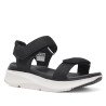 Sandalias cuña Nicoboco madol negras estilo deportivas con doble velcro