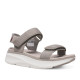 Sandalias cuña Nicoboco madol grises estilo deportivas con doble velcro - Querol online