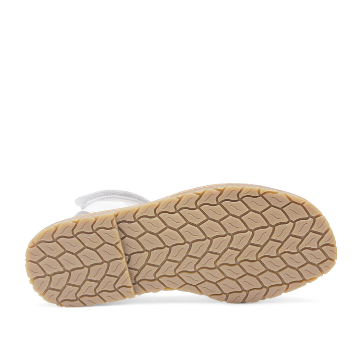 avarques Duendy menorquines blanques amb tancament de velcro al tormell - Querol online