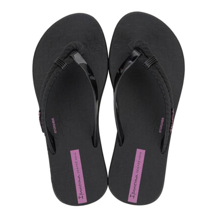 CHANCLAS DE NIñA IPANEMA DIVERSA KIDS BLACK/LILAC - Querol online