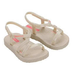CHANCLAS DE NIñA IPANEMA DIVERSA SANDAL BABY OFF WHITE/PINK - Querol online