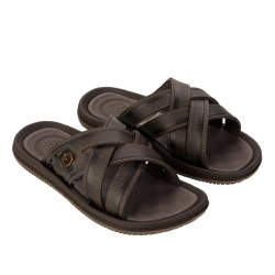 CHANCLAS DE HOMBRE CARTAGO FIJI ESSENCIAL SLIDE AD BROWN/BROWN - Querol online